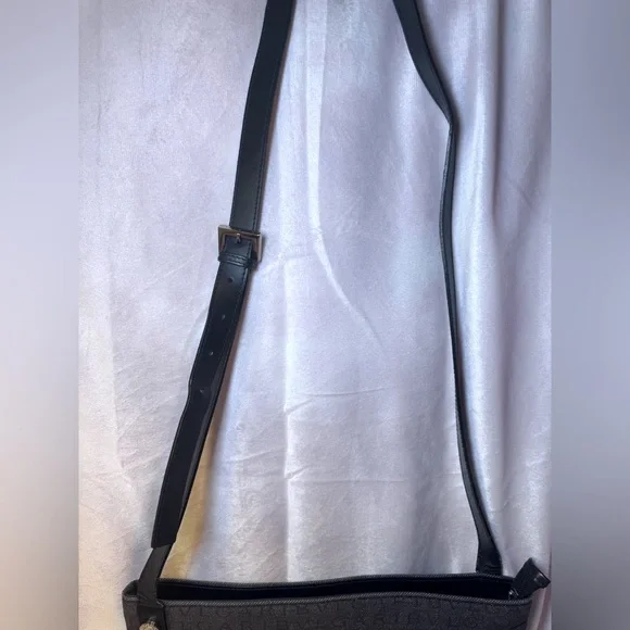 BVLGARI Monogram Canvas Crossbody Bag Rare Vintage 2000s Pristine AUTHENTIC - Picture 4 of 14